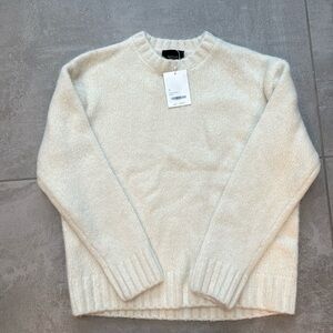 Oak and fort knit sweater cream/white